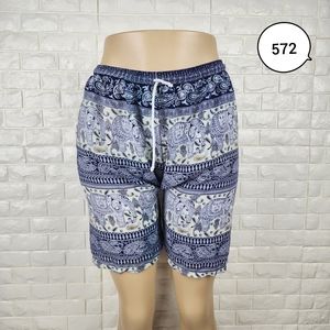 small blue sleeping shorts